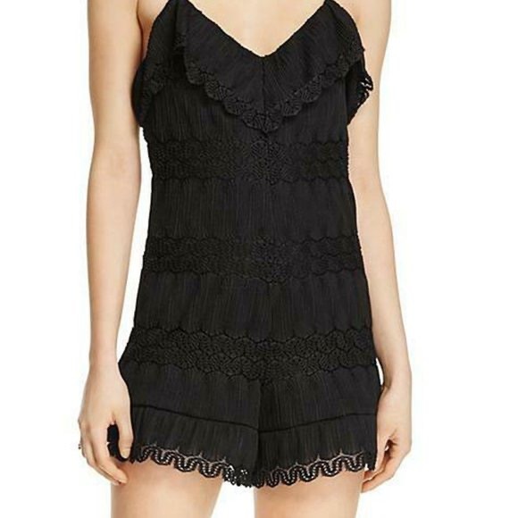 Black Lace Romper - Picture 1 of 4